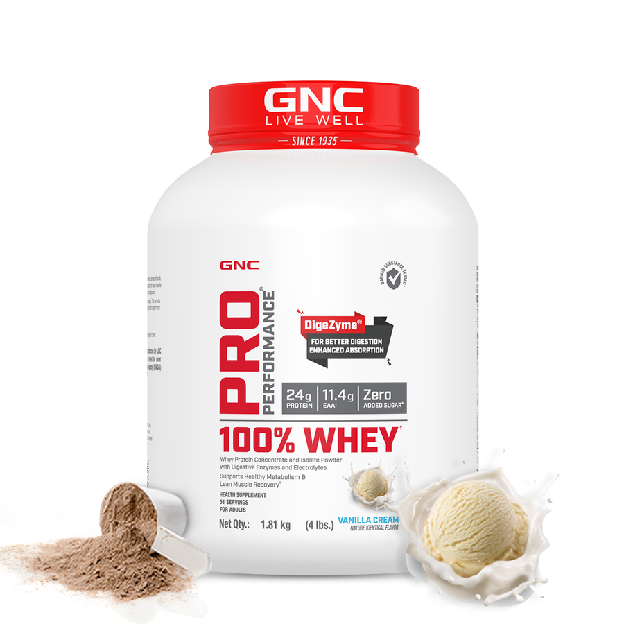 100% Whey Protein - 4 lbs / Vanilla Cream