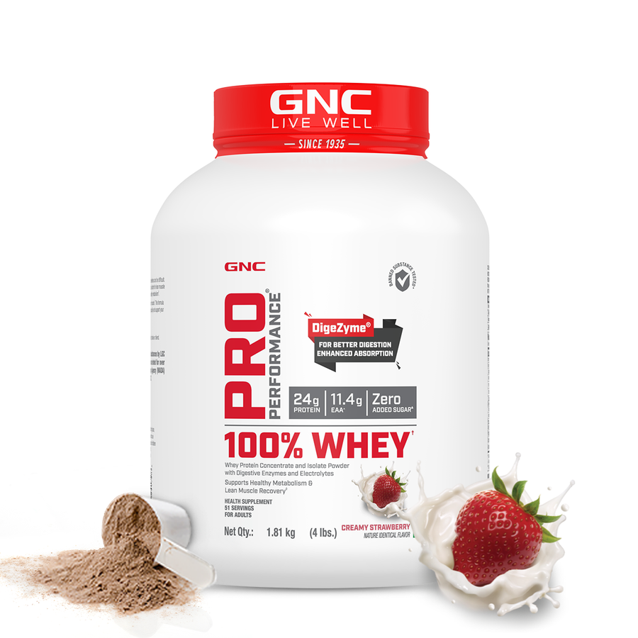 100% Whey Protein - 4 lbs / Strawberry