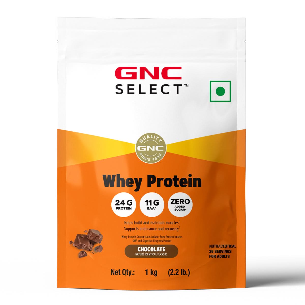 GNC Select Whey Protein (1kg Chocolate) - 1 kg / Chocolate
