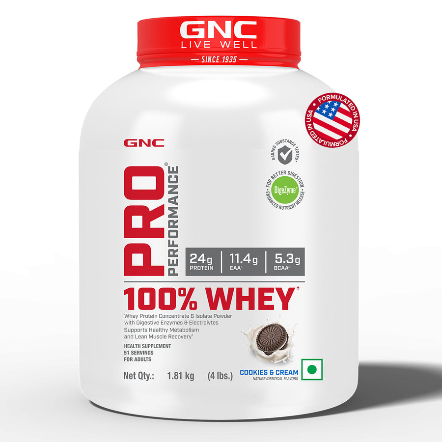 100% Whey Protein - 4 lbs / Cookies & Cream