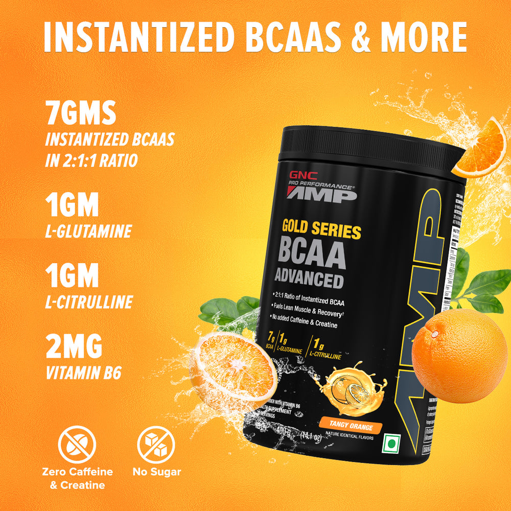 GNC AMP Gold Series BCAA Advanced Green Apple GNC India