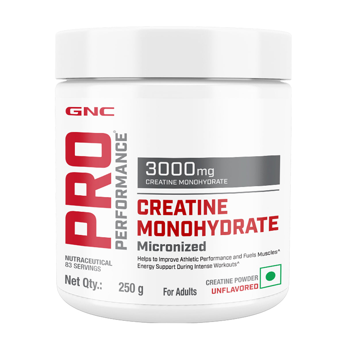 GNC Pro Performance Creatine Monohydrate - Powerful Muscle Pump for Intense Workout