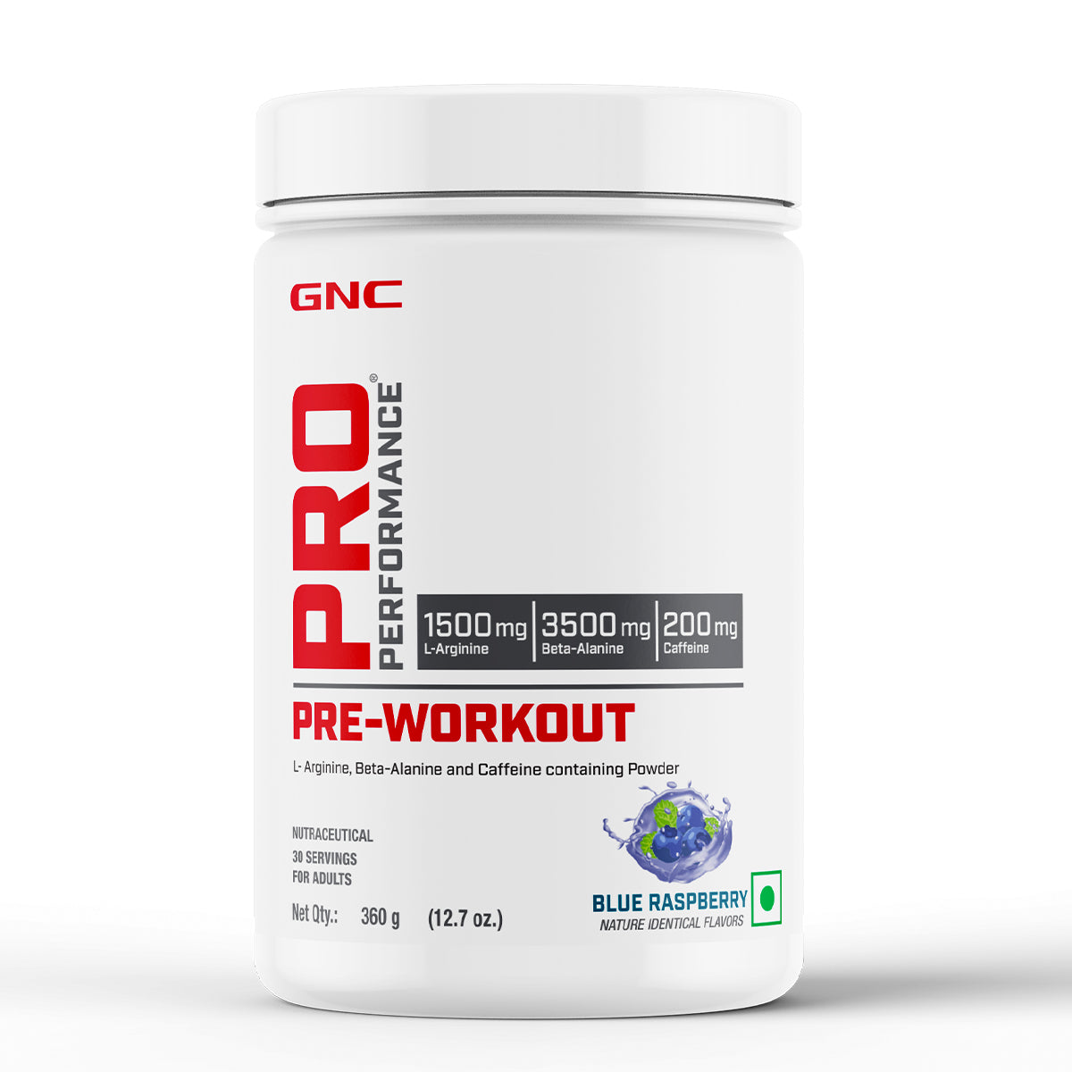 GNC Pro Performance PreWorkout Blue Raspberry GNC India