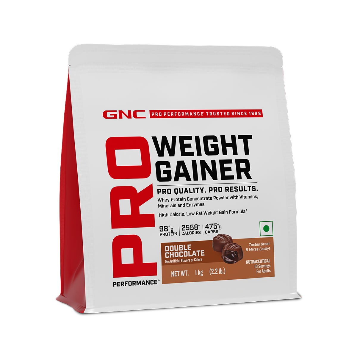 GNC Pro Performance Weight Gainer 1kg gainer Double Chocolate
