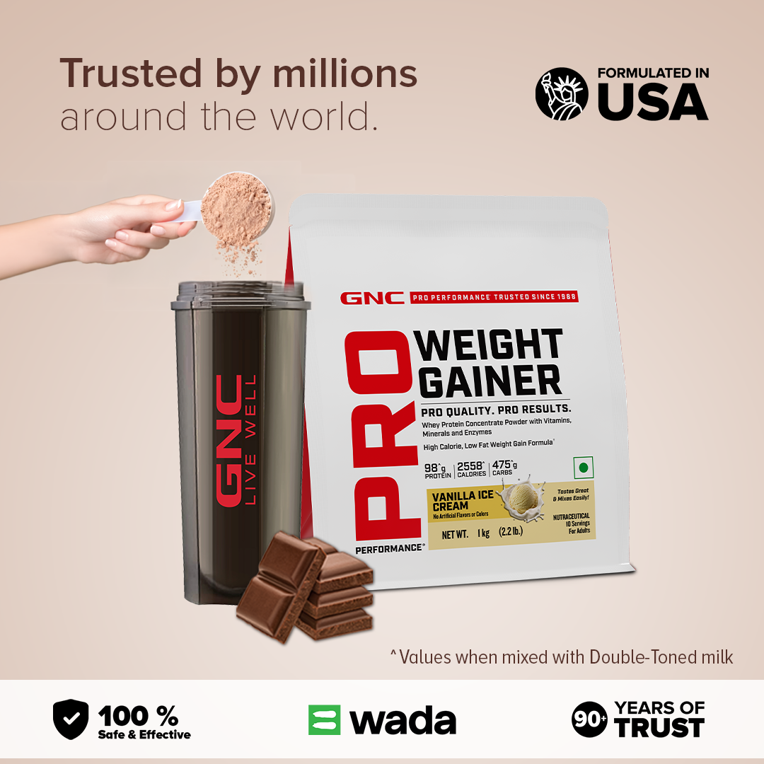 GNC Pro Performance Weight Gainer 1kg gainer vanilla