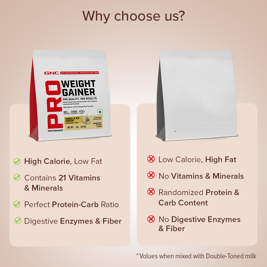 GNC Pro Performance Weight Gainer 1kg gainer vanilla