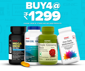 GNC - Buy 4 for ₹ 1299