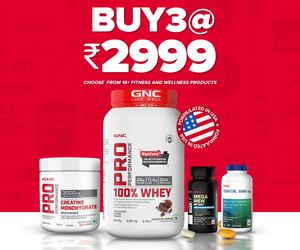 GNC - Buy Any 3 for ₹ 2999