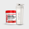 GNC Pro Performance Creatine Monohydrate 100g +GNC Embossed Steel Shaker with Bottom Opening - 750ml