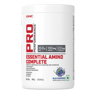 GNC Pro Performance Essential Amino Complete - Clearance Sale -  - Boosts Endurance, Muscle Strength & Recovery - Blue Raspberry