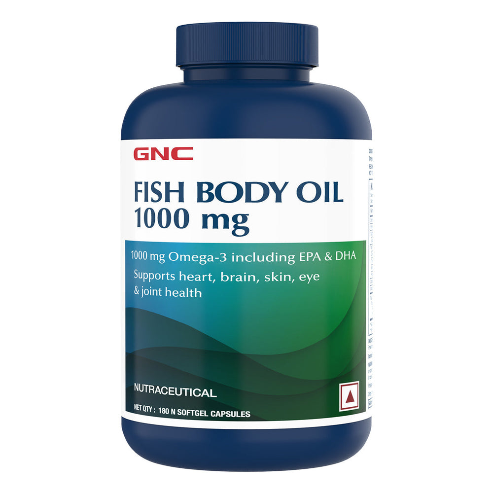 Buy GNC Fish Body Oil 1000 mg 1000 mg Fish Oil with 300 mg of highly
