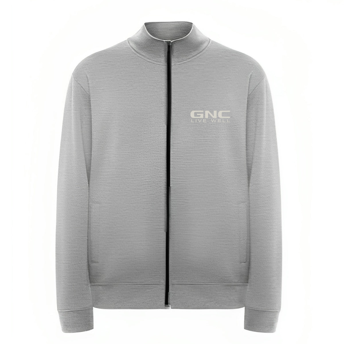 GNC Full Sleeves Grey Zipper/ Jacket | Sports & Gym Wear