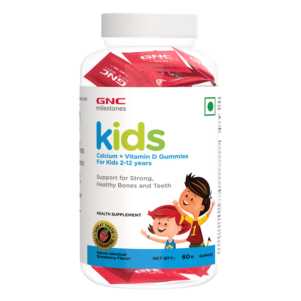GNC milestones kids Calcium + Vitamin D Gummies