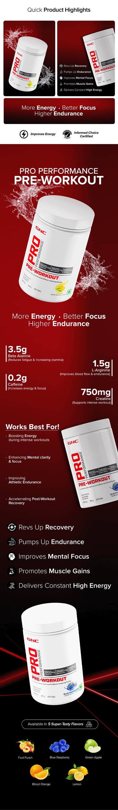 GNC Pro Performance Pre-Workout