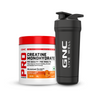 GNC Pro Performance Creatine Monohydrate 100g +GNC Embossed Steel Shaker with Bottom Opening - 750ml