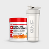 GNC Pro Performance Creatine Monohydrate 100g +GNC Embossed Steel Shaker with Bottom Opening - 750ml