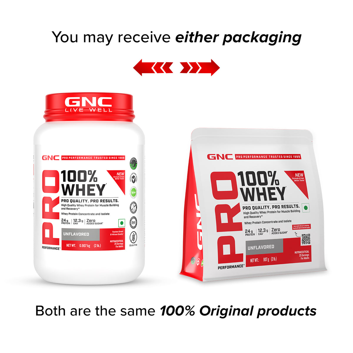 GNC Pro Performance 100% Whey (New Formulation)