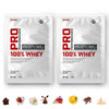 GNC Pro Performance 100% Whey Protein Sachets 35gm (Pack of 2)