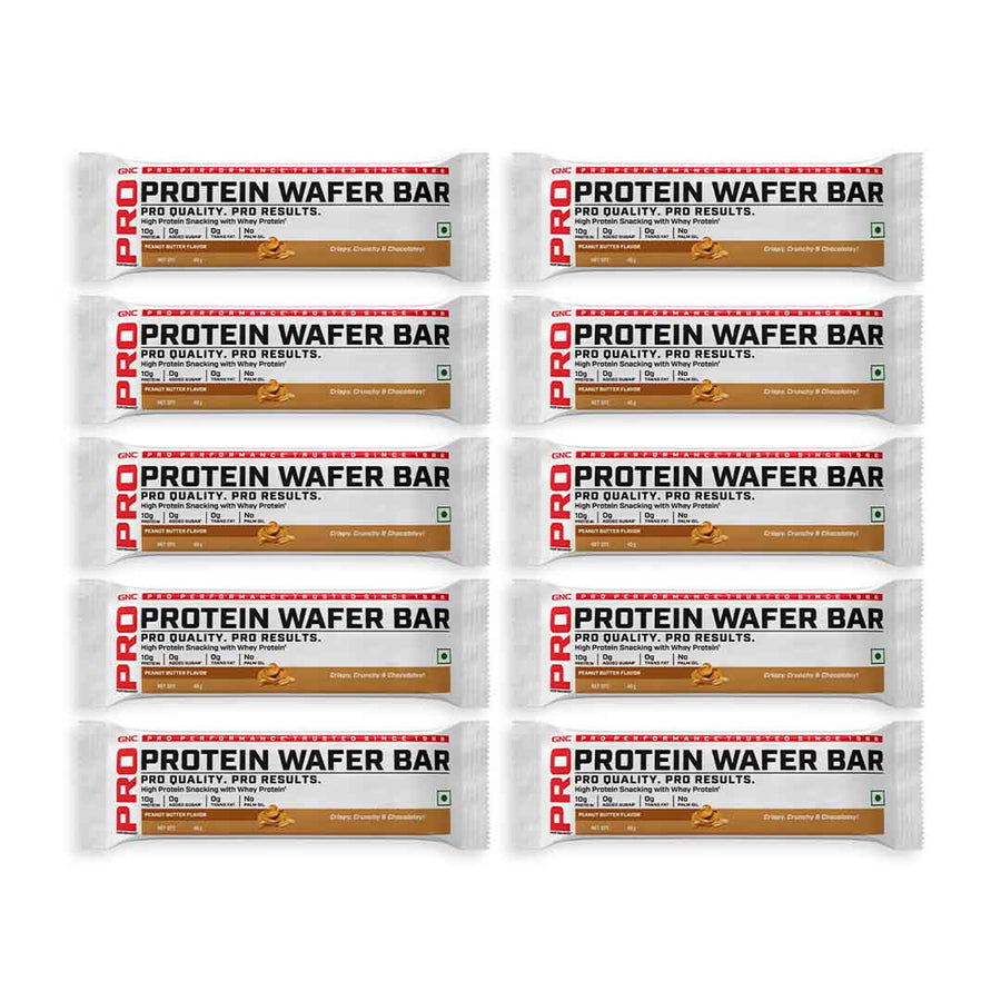Protein Wafer Bar x 10 Peanut Flavour - Pack of 10 / Peanut Butter