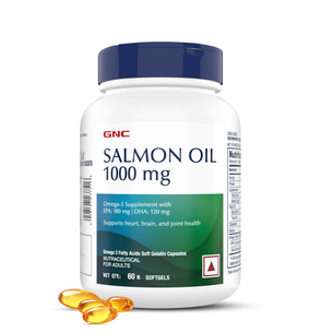 GNC Salmon Oil 1000mg - Clearance Sale - Supports Joint Health, Vision & Overall Well-Being