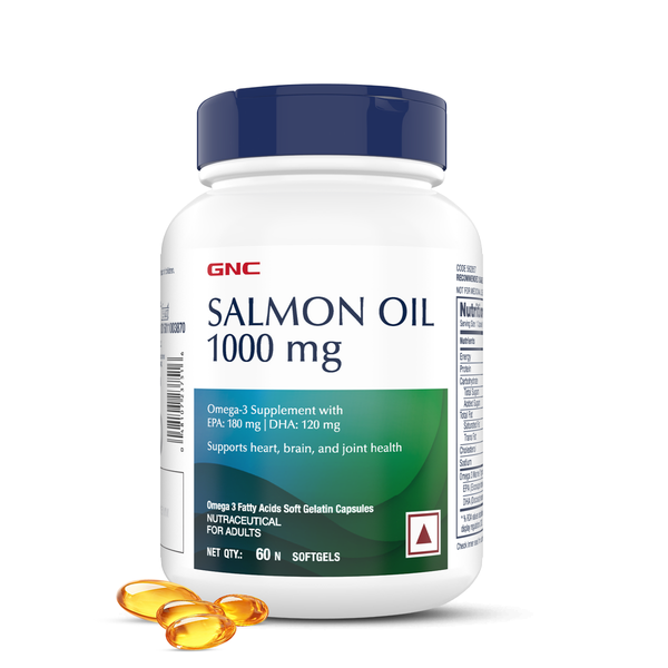 GNC Salmon Oil 1000mg - Clearance Sale| Expiry - 2025-04-30