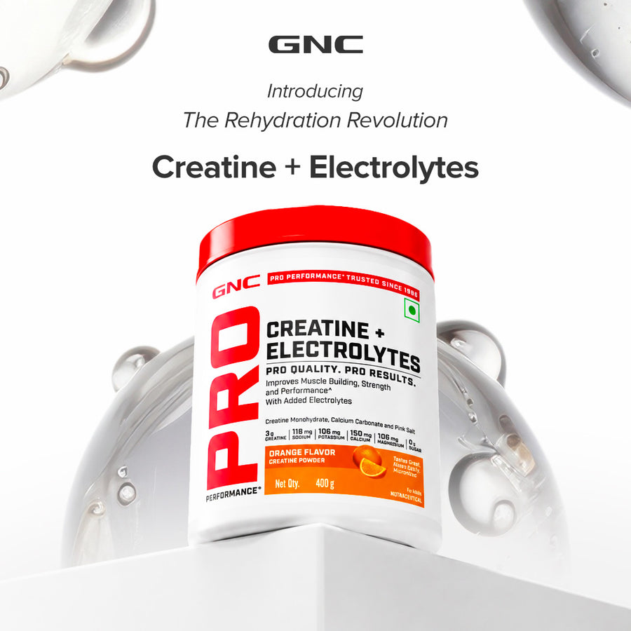Creatine + Electrolytes - 400 gms / Orange