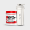 GNC Pro Performance Creatine Monohydrate 100g +GNC Embossed Steel Shaker with Bottom Opening - 750ml