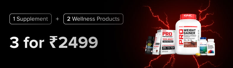 GNC - Buy 3 for ₹ 2499