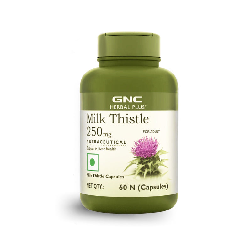 Herbal Plus Milk Thistle - 250mg Detoxifies Liver Toxins & Supports Liver Health