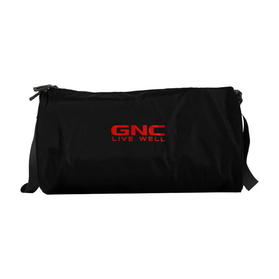 Black Red Bordered Gym Bag - Black