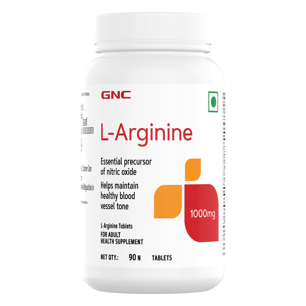 Buy GNC LArginine 1000 mg 90 Tablets (Each Tablet provides 1 g of L