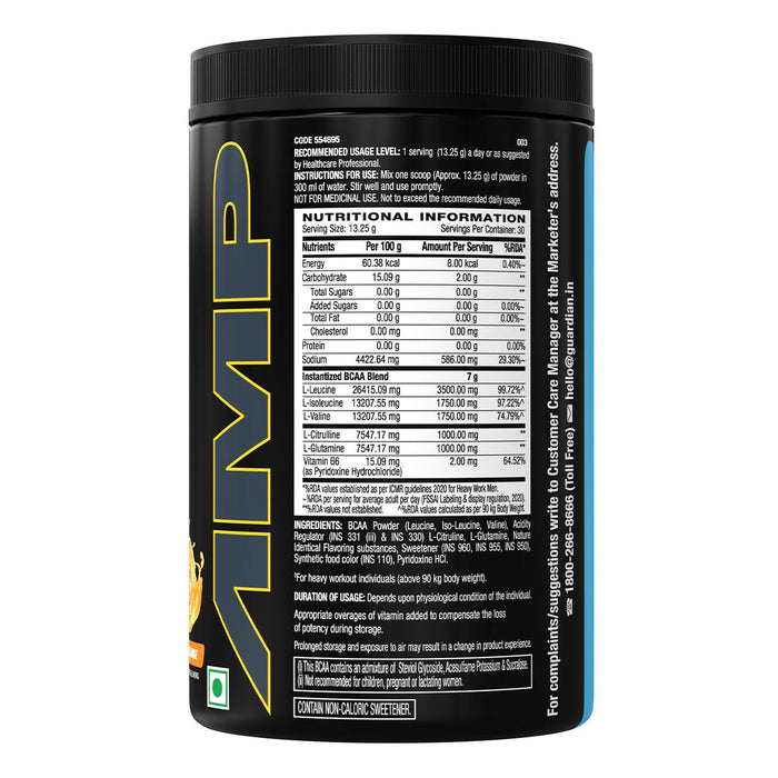 Buy GNC AMP Gold Series BCAA Advanced with Vitamin B6 14.1 Oz, 400 gm