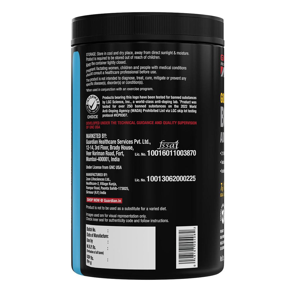 GNC AMP Gold Series BCAA Advanced Orange GNC India