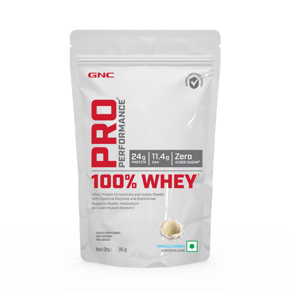 100% Whey Protein Sachets 35gm Vanilla Cream