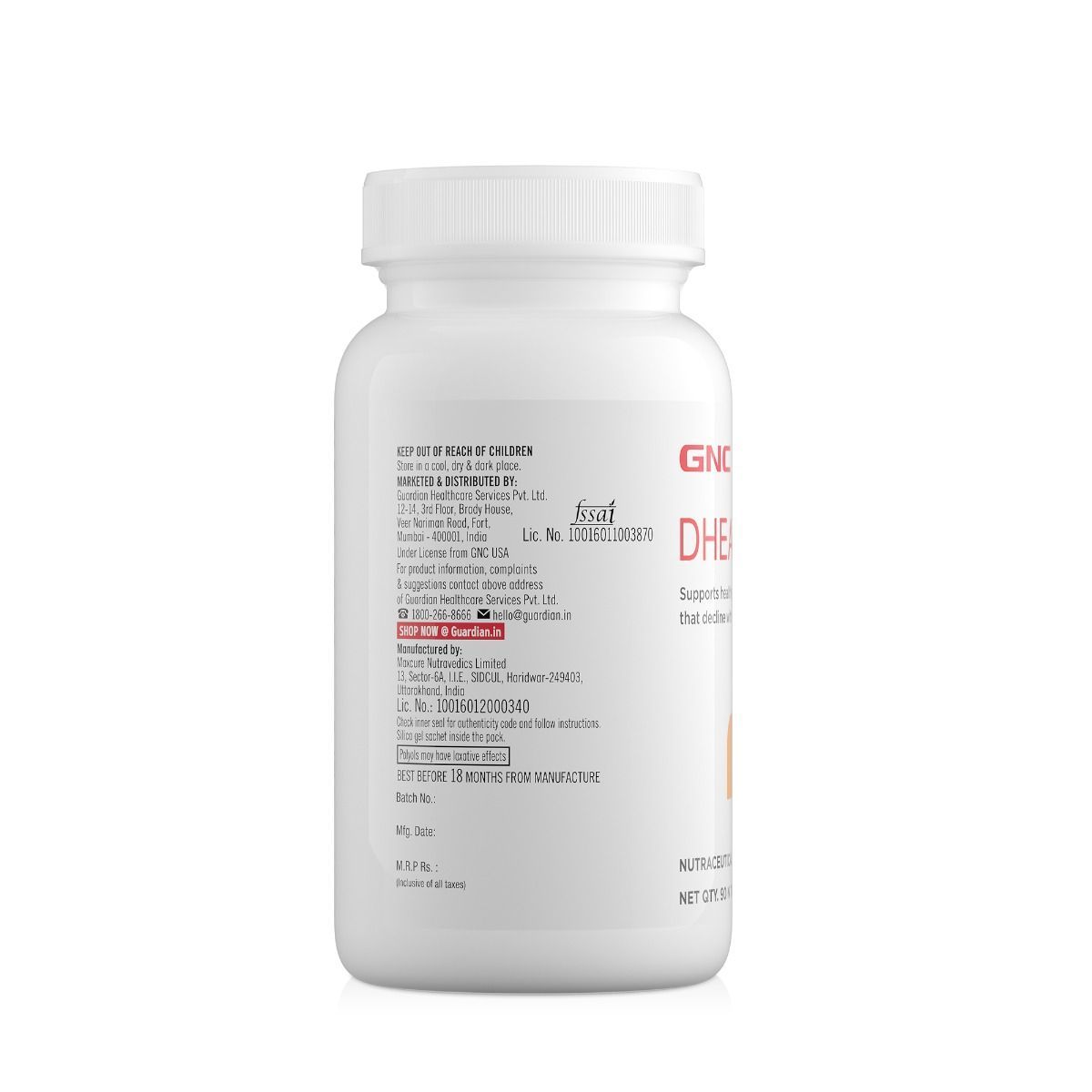 GNC DHEA 50 mg (For Healthy Aging)
