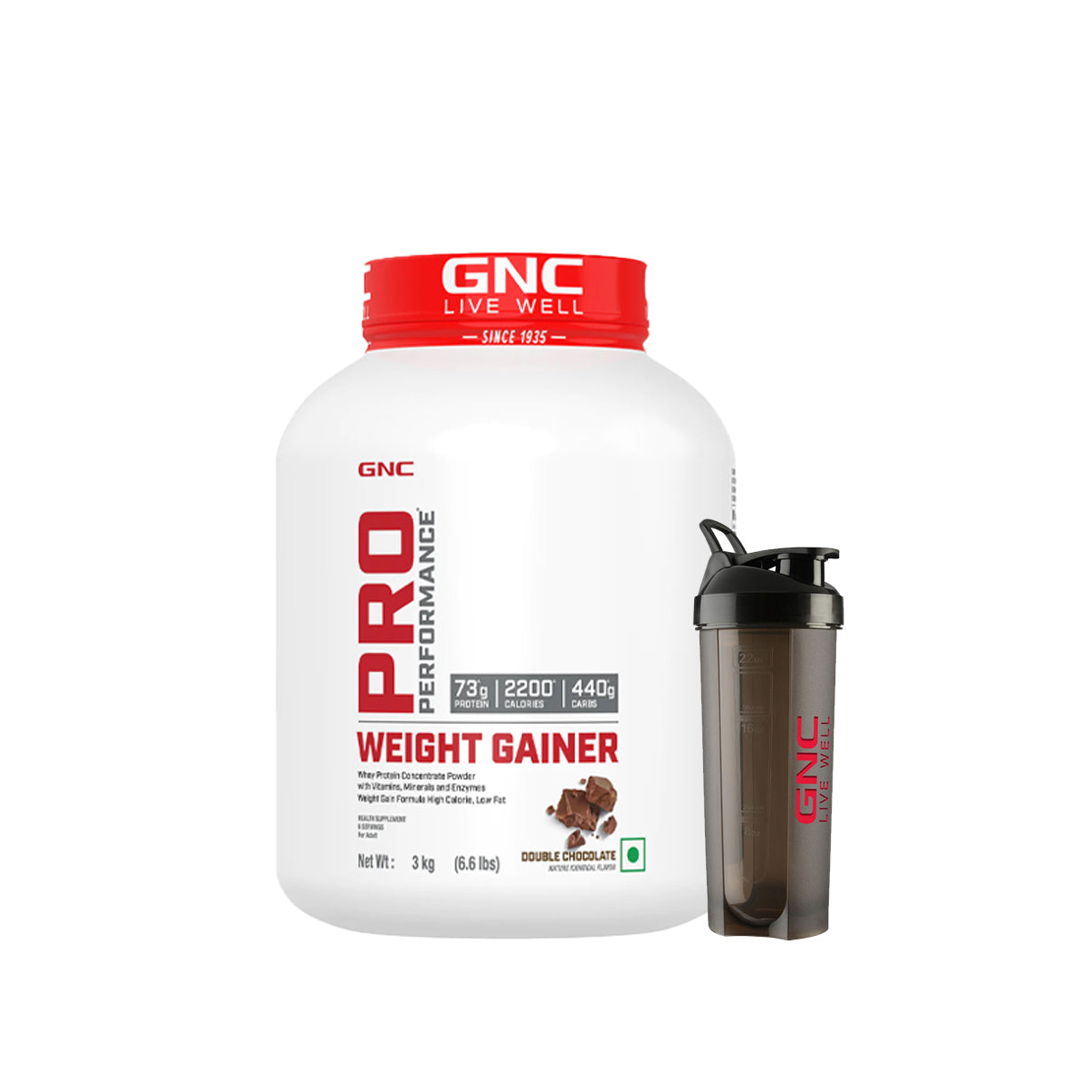 GNC Pro Performance Weight Gainer 3KG + Shaker